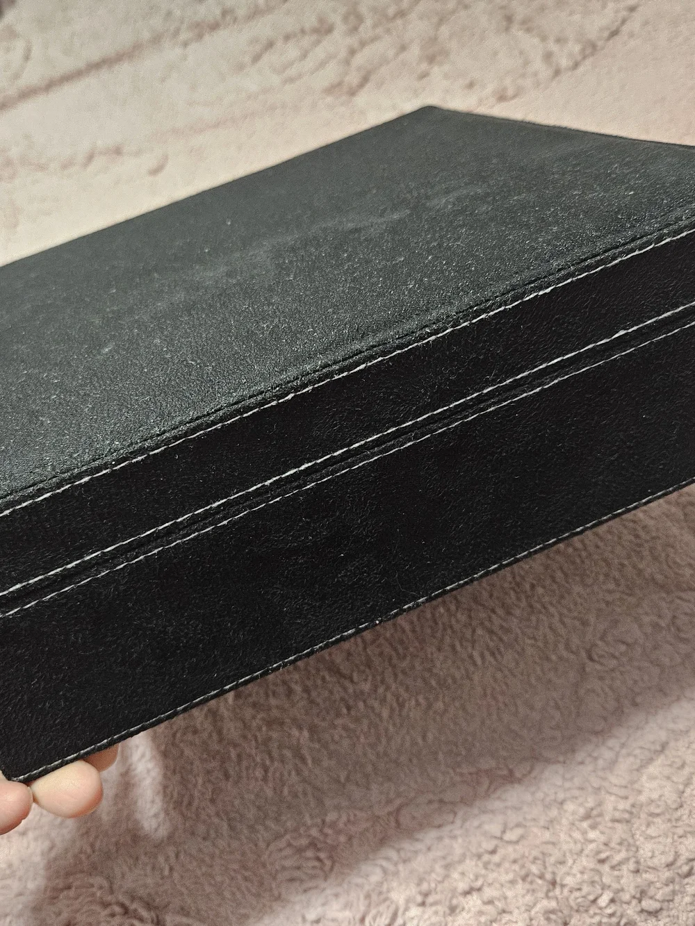 Black Preloved Jewelry Box with Silver Lock